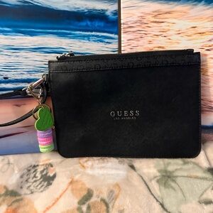 Guess dark blue  Wristlet with Colorful Charms